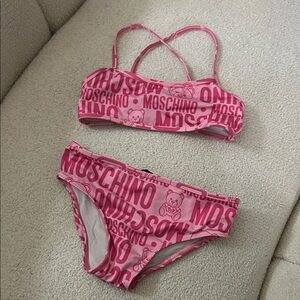 Moschino Pink Kids Bikini Set